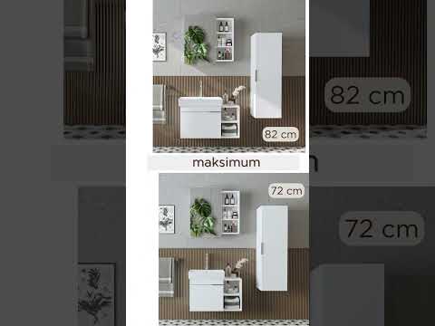Lavabolu Banyo Dolabı 3lü Set - Likya